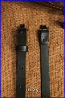 The Hunter -1 Wide Leather Rifle Sling by (Black)