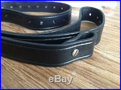 The Rhodesian Sling by Andys Leather Black & chrome with width 1.25