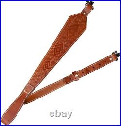 Thick Genuine Leather Rifle and Shotgun Sling Shoulder Strap