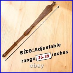 Thick Genuine Leather Rifle and Shotgun Sling Shoulder Strap