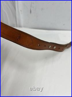 Tombstone saddlery san pedro sling brown leather vintage floral tooled