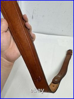 Tombstone saddlery san pedro sling brown leather vintage floral tooled