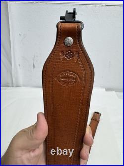 Tombstone saddlery san pedro sling brown leather vintage floral tooled