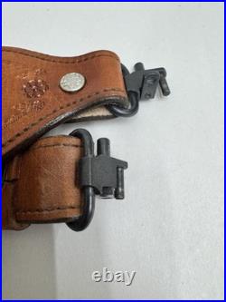 Tombstone saddlery san pedro sling brown leather vintage floral tooled