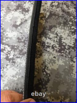 Tooled Black Bear White Stitched Leather Thumbhole Suede Backed Wide Rifle Sling