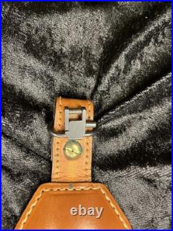 Tooled Leather Rifle Sling Padded with Deer and Mountain Scene Adjustable Strap