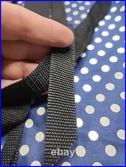 Tooled Remington Leather Rifle Sling White Stitched Suede Backed With Swivels