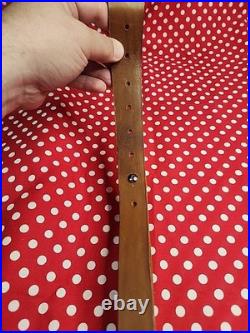 Tooled Sheep White Stitch Leather Rifle Sling Rocky Mountain Dall Bighorn Sheep