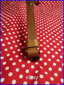 Tooled Sheep White Stitch Leather Rifle Sling Rocky Mountain Dall Bighorn Sheep