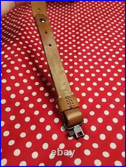 Tooled Sheep White Stitch Leather Rifle Sling Rocky Mountain Dall Bighorn Sheep