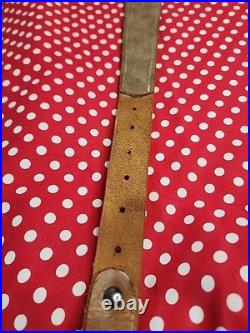 Tooled Sheep White Stitch Leather Rifle Sling Rocky Mountain Dall Bighorn Sheep