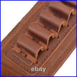 Top-Grain Leather Ammo Holder Rifle Shotgun Sling, Adjustable Hunting Gun Strap Top-Grain Leather Ammo Holder Rifle Shotgun Sling, Adjustable Hunting Gun Strap