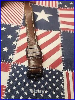 Torel 4805 Stitched Leather Buckle Suede Rifle Sling With Millett Twist Swivels