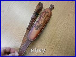 Torel 8970 Padded Rifle sling With Etched Eagle On Front Swivels Used