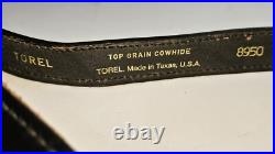 Torel Made In Texas 8950 Adjustable 26 To 36 Leather Rifle Sling With Swivels