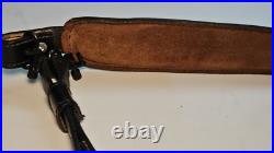 Torel Made In Texas 8950 Adjustable 26 To 36 Leather Rifle Sling With Swivels