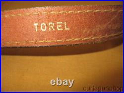 Torel Rifle Sling 1 Inch Cobra Tan and Brown Padded with Decorative Stamping