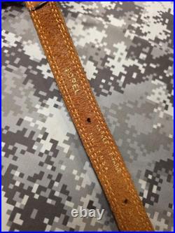 Torel Stitched Design Suede Leather Rifle Sling With Swivels