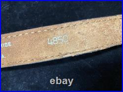 Torel Tooled Stitched Whitetail Buck Leather Padded Rifle Sling Suede Backed E3