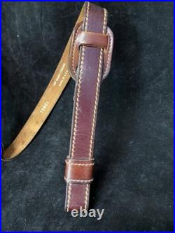 Torel Tooled Stitched Whitetail Buck Leather Padded Rifle Sling Suede Backed E3