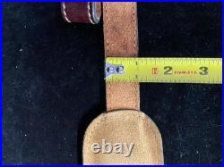 Torel Tooled Stitched Whitetail Buck Leather Padded Rifle Sling Suede Backed E3