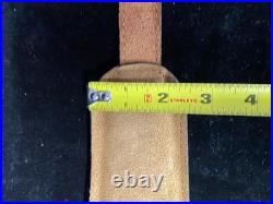 Torel Tooled Stitched Whitetail Buck Leather Padded Rifle Sling Suede Backed E3