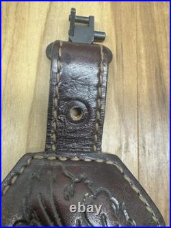 Torel Top Grain Cowhide U. S. A. 4850 Rifle Sling Deer Design Needs Repair