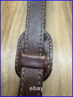 Torel Top Grain Cowhide U. S. A. 4850 Rifle Sling Deer Design Needs Repair