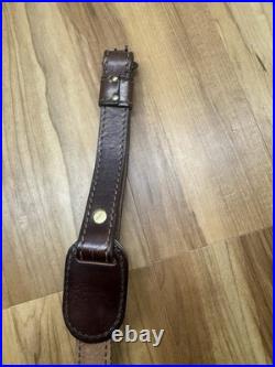 Torel Top Grain Cowhide U. S. A. 4850 Rifle Sling Deer Design Needs Repair