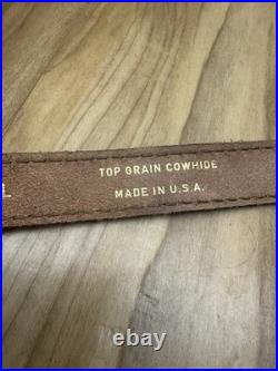 Torel Top Grain Cowhide U. S. A. 4850 Rifle Sling Deer Design Needs Repair