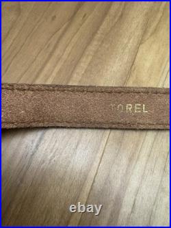 Torel Top Grain Cowhide U. S. A. 4850 Rifle Sling Deer Design Needs Repair