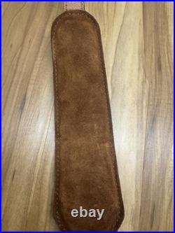 Torel Top Grain Cowhide U. S. A. 4850 Rifle Sling Deer Design Needs Repair