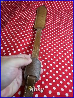 Torel White Stitched Padded Suede Backed Leather Rifle Sling With Swivels