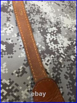 Torel White Stitched Tooled Trophy Whitetail Buck Leather Rifle Sling W Swivels