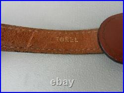 Torel padded Leather Rifle sling With Swivels brown Big Buck Used