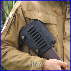 thumbnail image 2 of Tourbon Black Leather Rifle Sling - 2-Point With Finger Rest (LP00282-BK) 2 of 5