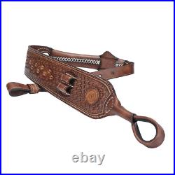 Tourbon Hunting Leather No Drill Gun Sling Carry Strap + Rifle Stock Cover Set