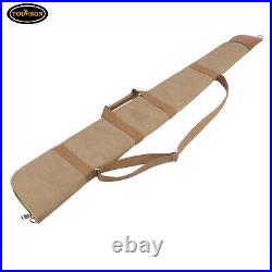 Tourbon Hunting Shotgun Rifle Bag Carrying Case Soft Sling Padded Canvas Leather