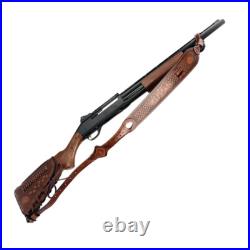 Tourbon Leather. 22 Rifle Recoil Pad Gun Buttstock Cover+ Barrel Mount Gun Sling