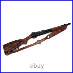 Tourbon Leather. 22 Rifle Recoil Pad Gun Buttstock Cover+ Barrel Mount Gun Sling