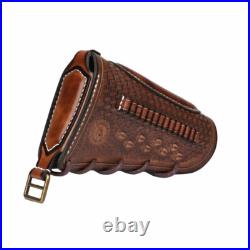 Tourbon Leather 30-06 Gun Sling Strap+ Rifle Slip on Recoil Pad. 22lr Ammo Slot