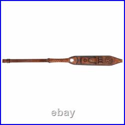 Tourbon Leather Rifle Sling Gun Ammo Carrying Strap withKnife Sheath Case+ Swivels