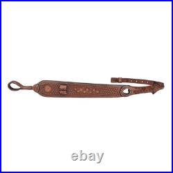 Tourbon Leather Rifle Sling Muzzleloading Ammo Strap Barrel Mounted No Swivels