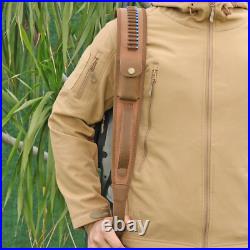 Tourbon Shooting Rifle Sling. 22LR Ammo Holder Pouch Finger Rest Loop withSwivels