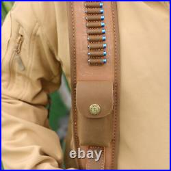 Tourbon Shooting Rifle Sling. 22LR Ammo Holder Pouch Finger Rest Loop withSwivels