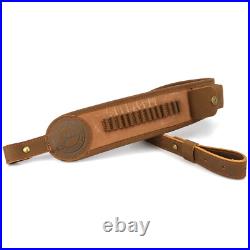 Tourbon Shooting Rifle Sling. 22LR Ammo Holder Pouch Finger Rest Loop withSwivels