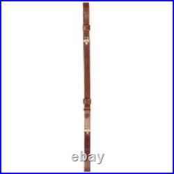 Triple K Leather Military Rifle Sling (2) 1 1/4 Brass Hardware New $4.50 Ship