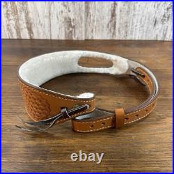 Triple K Style 300 Krasne's 3 Finger Shotgun Rifle Sling Walnut Oil Leather VNTG