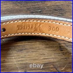 Triple K Style 300 Krasne's 3 Finger Shotgun Rifle Sling Walnut Oil Leather VNTG