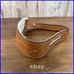 Triple K Style 300 Krasne's 3 Finger Shotgun Rifle Sling Walnut Oil Leather VNTG